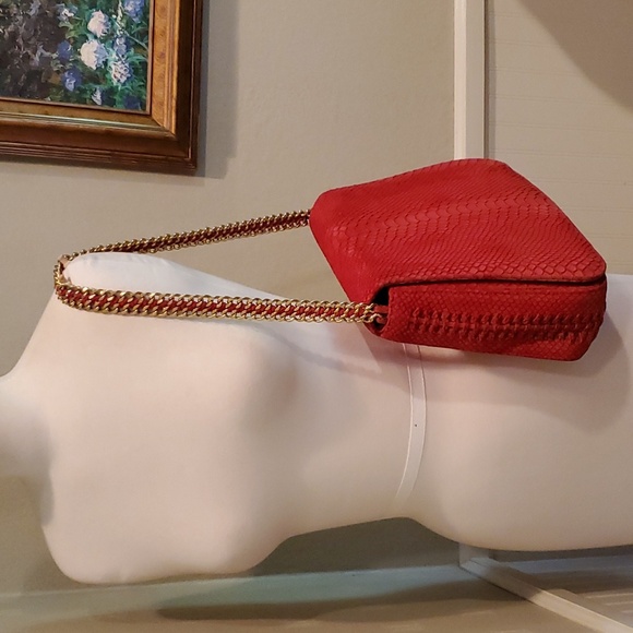 Cashhimi snake embossed suede bag - Picture 2 of 14